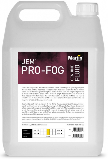 MARTIN JEM Pro-Fog Fluid Жидкость для генератора дыма
